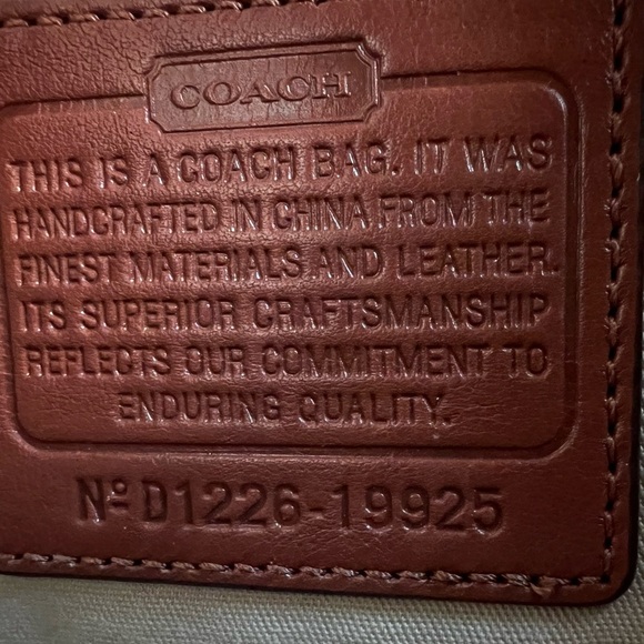 Coach Legacy Amanda Crossbody Bag 19925 Brown Leather Turnlock Tassel Rare - Picture 13 of 13